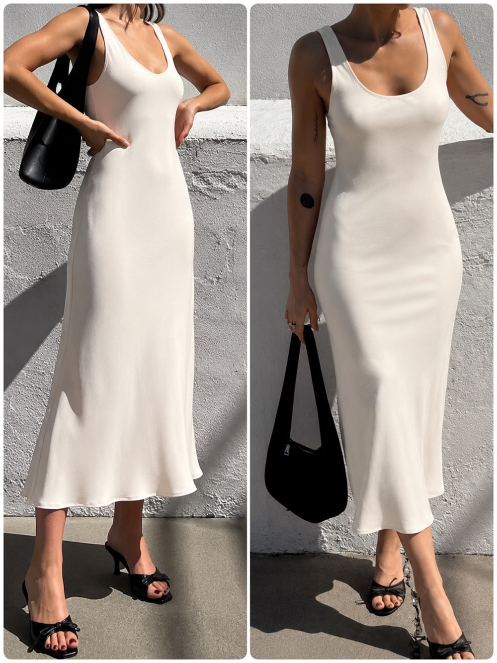 Rumored Farmers Market Midi Dress Ivory Size Large
